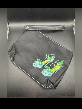 Sydney Love Vintage Y2K Embroidered Shoe Wristlet Clutch Bag Accessory Wallet